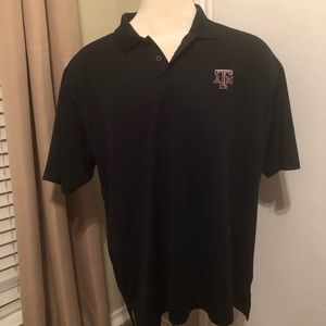Under Armour Black Polo Shirt XL Texas A&M